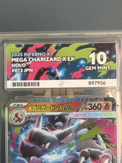 Pokemon TCG Mega Charizard Ex 013/080 Japanese Inferno X ACE 10 GEM MINT - Image 3