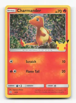 Pokemon TCG - Charmander 009/025 LP McDonald's 25th Anniversary Promos Holo - Image 1