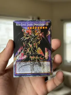 YUGIOH RA05-EN141 Red-Eyes Dark Dragoon OVERFRAME Starlight rare 1st Edition NM - Image 1