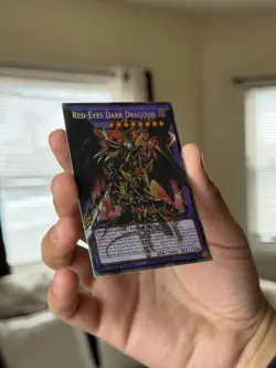 YUGIOH RA05-EN141 Red-Eyes Dark Dragoon OVERFRAME Starlight rare 1st Edition NM - Image 5