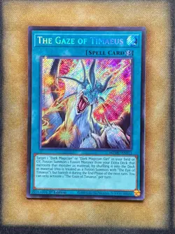 Yugioh The Gaze of Timaeus MZMU-EN013 Secret Rare 1st Ed NM - Image 1