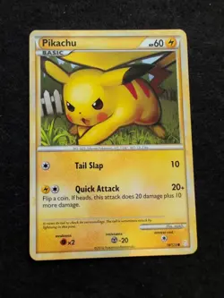 Pikachu 78/123 2010 HeartGold SoulSilver Pokemon Card TCG Non Holo Common - Lp - Image 1