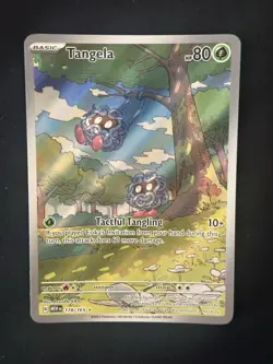 Pokemon TCG: Tangela Illustration Rare Holo 178/165 Card S&V 151 NEAR MINT - Image 3