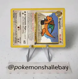 Dragonite 5 Promo First Movie WOTC Black Star *DMG* Pokemon Card - Image 2