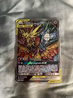 Pokemon Moltres & Zapdos & Articuno GX SM210 SM Promo Holo 300HP Card - Image 1