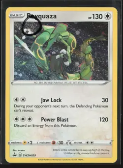 Rayquaza - Promo SWSH: Sword & Shield Promo Cards SWSH029 NM Pokemon Card Swirl - Image 1