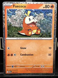 Pokemon Card Fuecoco McDonald's 2023 Holo 002/015 Near Mint - Image 3