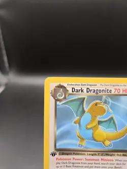 Dark Dragonite 1st Edition Team Rocket 22/82 NON HOLO WOTC Pokemon Card - Image 2