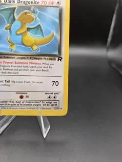 Dark Dragonite 1st Edition Team Rocket 22/82 NON HOLO WOTC Pokemon Card - Image 4