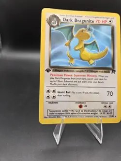 Dark Dragonite 1st Edition Team Rocket 22/82 NON HOLO WOTC Pokemon Card - Image 5