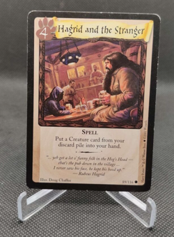 Harry Potter TCG #89 Hagrid and the Stranger Spell Card 2001 TCG trading card - Image 1