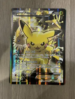 Pokemon Pikachu TCG EX Jumbo Black Star Promo Card XY124 - Image 1