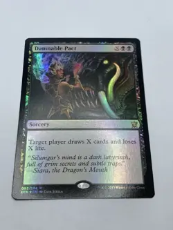Damnable Pact - Dragons of Tarkir - MTG - Foil Rare - Magic The Gathering - Image 2