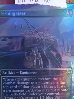 EXTENDED FOIL Fishing Gear Final Fantasy Magic The Gathering MTG See Auction Ad - Image 2