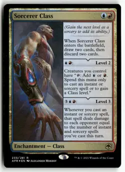 Sorcerer Class 233 Adventures in the Forgotten Realms MTG Foil LP - Image 1