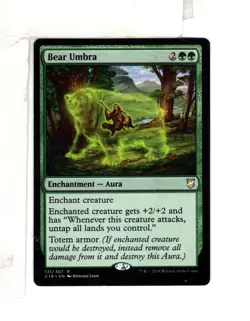 MTG SkeenAB Bear Umbra from Commander 2018. MP. - Image 1