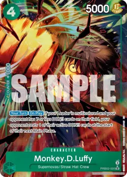 Monkey.D.Luffy - PRB02-005 (Alternate Art) [PRB-02 - PRB02-005] - NM [Foil] T... - Image 1