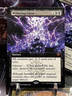 MTG | Withering Curse (0330 - Extended) (Borderless) [SOS] NF - Image 1