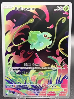 Bulbasaur 133/132 Illustration Rare Pokemon Mega Evolution NM IR Full Art 2025 - Image 1