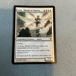 MTG- Iona, Shield Of Emeria- Zendikar- Lightly Played Excellent Cond- MAGIC CARD - Image 1