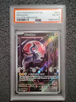 Pokemon Miraidon 013 SVP Scarlet & Violet Promo Full Art Holo PSA 6 EN - Image 1