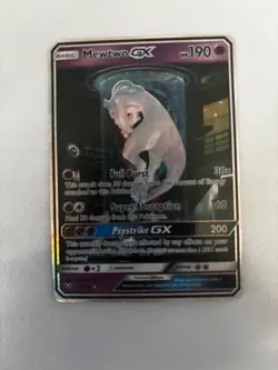 2017 Pokemon S & M Shining Legends 78/73 Mewtwo Gx Secret - Image 2
