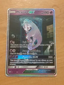 2017 Pokemon S & M Shining Legends 78/73 Mewtwo Gx Secret - Image 4