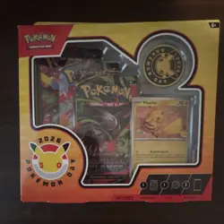Pokemon Mega Evolution Phantasmal Flames 2026 Pokemon Day Box with Pikachu Promo - Image 1