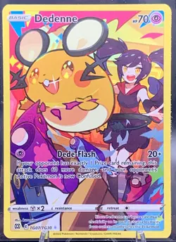 Dedenne TG07/TG30 NM Holo - Pokemon Brilliant Stars Trainer Gallery - Full Art - Image 1