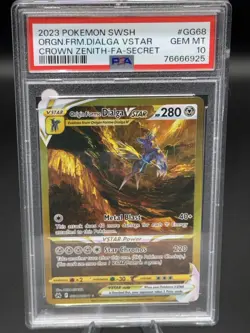 2023 Pokemon SWSH Crown Zenith GG68 Origin Forme Dialga VSTAR PSA 10 108829730 - Image 1