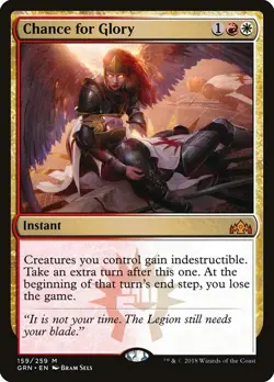 Chance for Glory 1x FOIL GRN MTG Guilds of Ravnica Mythic MINT red white - Image 1