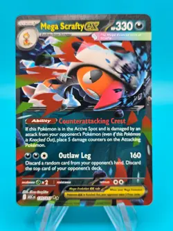 Pokemon Mega Scrafty ex Double Rare NM - ME: Ascended Heroes 135/217 - Image 1