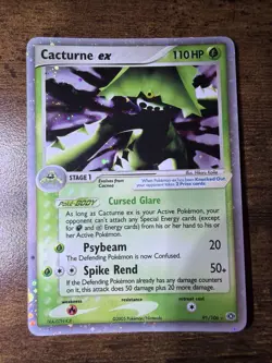 Pokemon TCG Cacturne ex 91/106 Emerald Ultra Rare Holo - Image 1