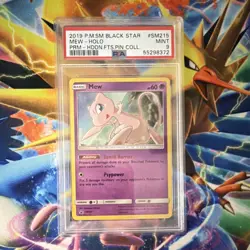 Pokemon TCG 2019 Mew SM215 SM Black Star Promo Holo PSA 9 - Image 1