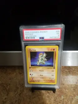 2000 Pokemon Rocket Machop 1st Edition Psa 5 - Image 2