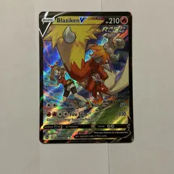 Pokemon TCG Blaziken V TG14/TG30 Silver Tempest Trainer Gallery - Image 1