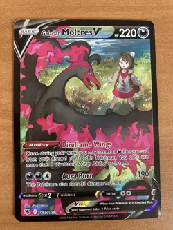 Pokemon TCG Galarian Moltres V TG20/TG30 Astral Radiance Trainer Gallery NM - Image 1