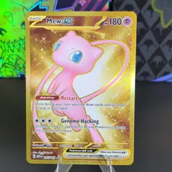 Pokemon TCG Mew ex 205/165 Scarlet & Violet 151 Gold Full Art Holo Hyper Rare NM - Image 1