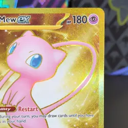 Pokemon TCG Mew ex 205/165 Scarlet & Violet 151 Gold Full Art Holo Hyper Rare NM - Image 3