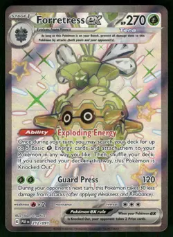 Forretress ex - 212/091 Shiny Ultra Rare Holo NM Pokemon SV: Paldean Fates - Image 1