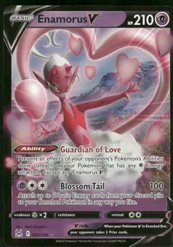 Enamorus V 082/196 Ultra Rare Holo NM Pokemon SWSH11: Lost Origin - Image 1