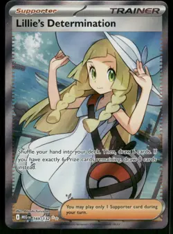 Lillie's Determination - 169/132 Ultra Rare Holo NM Pokemon ME01: Mega Evolution - Image 1