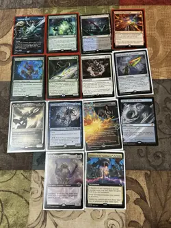 (MTG) LOT Magic The Gathering, 14 Random Card Lot All Pack Fresh Mythic/Rare - Image 1