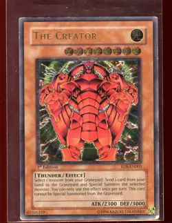 The Creator 1st Edition RDS-EN005 Pl/HP Ultimate Rare Yugioh - Image 1