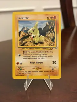Larvitar 70/105 Pokemon TCG Neo Destiny Vintage Card Regular (Light Play) 3 - Image 1