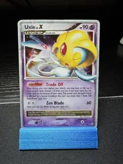 Uxie LV.X 146/146 Holo Pokemon Card – Legends Awakened (2008) LV.X (heavy Play) - Image 2