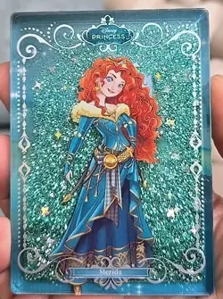 Merida Disney Princess Suplay Flowing Sand Snow Globe Card - Image 1