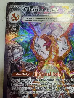 Pokemon TCG Charizard EX Sir Obsidian Flames 223/197 Full Art Secret Rare Card - Image 5