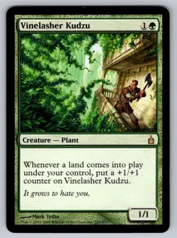 MTG Ravnica: City of Guilds Regular Rare NM Vinelasher Kudzu 189/306 - Image 1