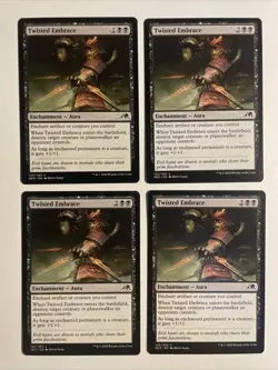 4x Mtg Kamigawa Neon Dynasty Twisted Embrace NM/M Magic The Gathering - Image 1